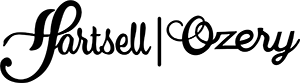 Hartsell Ozery longform logo in black.
